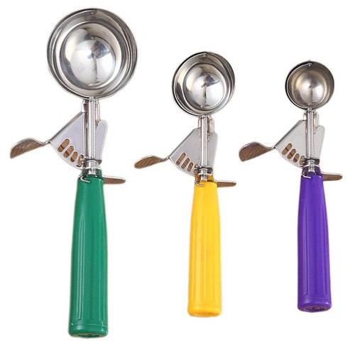 Ice Cream Scoops Set Ice Cream Scoop with Trigger Multiple Size Large/Medium/...