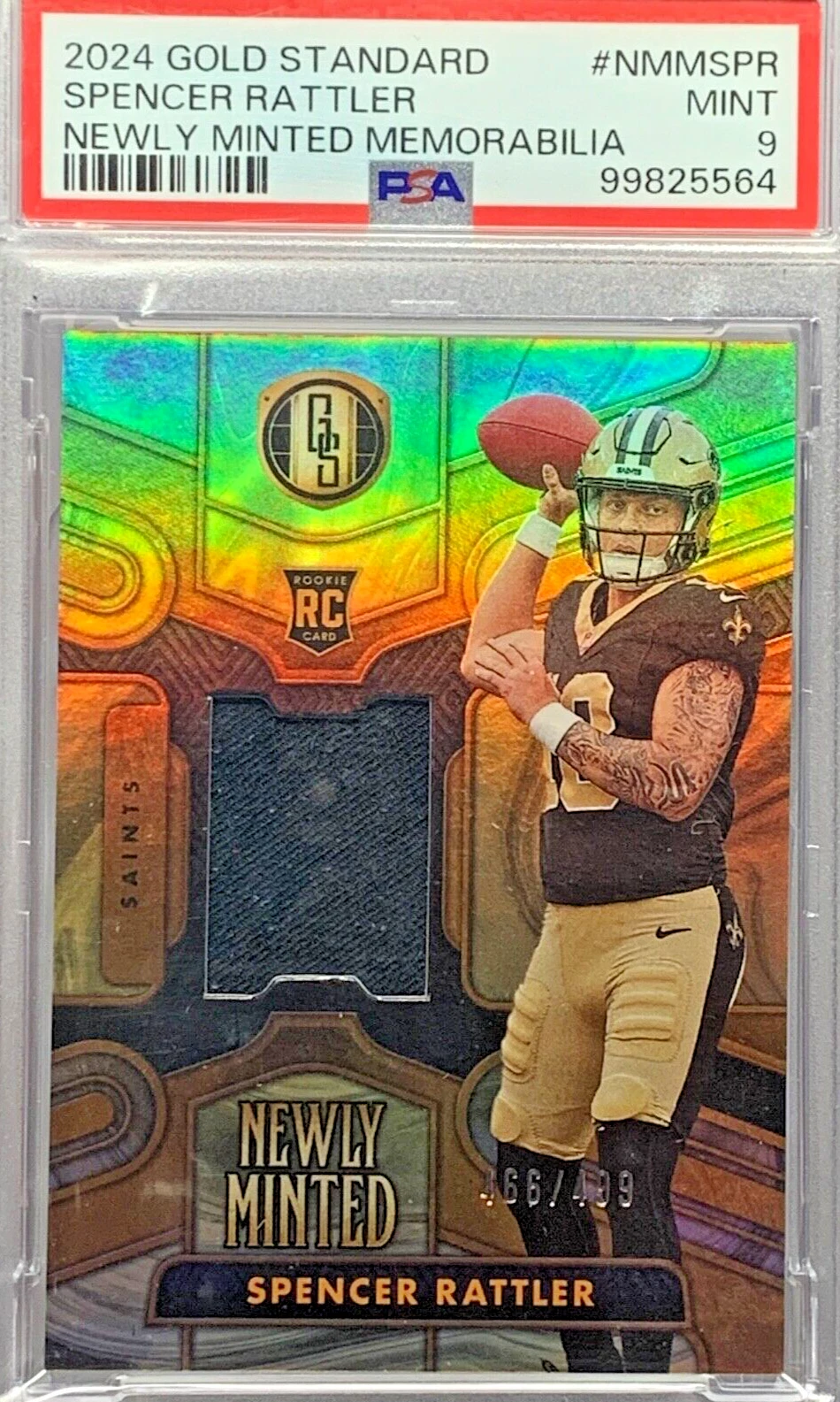 Spencer Rattler Panini Gold Standard Newly Minted Memorabilia #NMMSPR Base