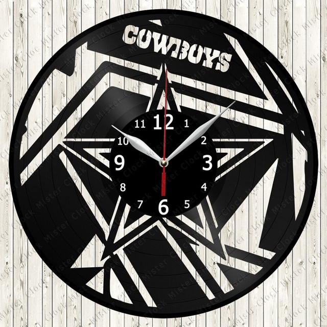 Dallas-Cowboys Vinyl Record Wall Clock Decor Handmade 7054 &hellip;
