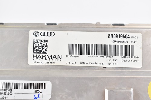 audi a4 lcd display free sample