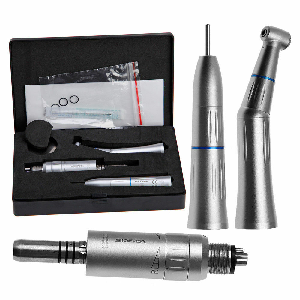 SKYSEA Dental Low Speed Handpiece - Push Button 4-Hole Inner Water Spray System