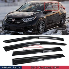 For 2017-2022 Honda CR-V CRV JDM Mugen Style Window Visors Rain Guards Deflector