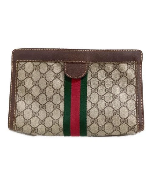 GUCCI Ancien sac pochette Gucci Sherry beige