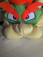Super Mario Bros. Bowser Adult OSFM Plush Head Hat Halloween Cosplay Costume T14
