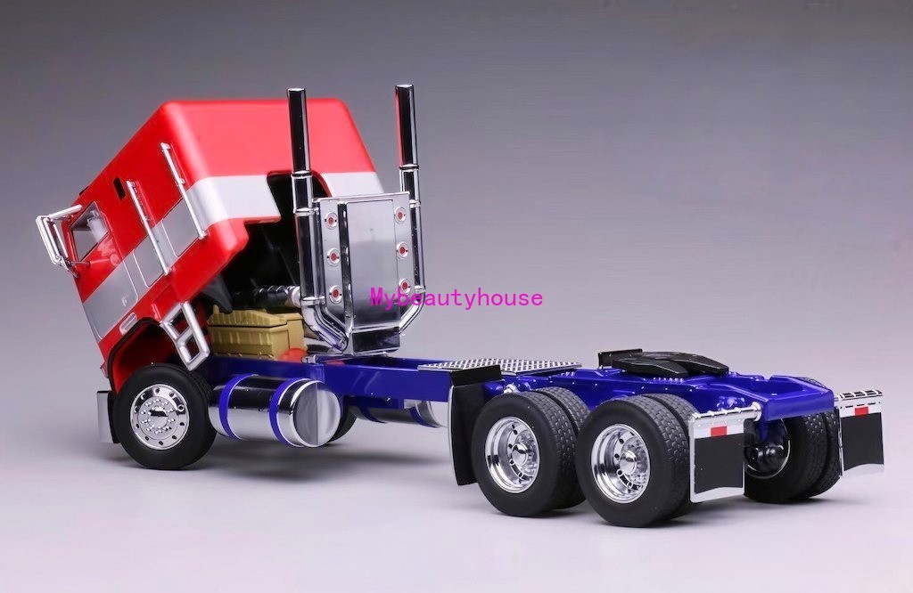 1:64 596 HEC G1 Freightliner Container Truck Tractor Model Diecast