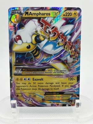 M Ampharos EX 28/98 XY - Ancient Origins Holo MP Pokemon TCG 2015