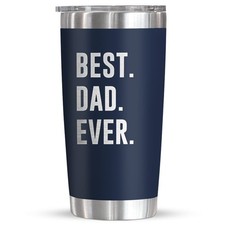 TEEZWONDER Gifts for Dad from Daughter Son - 20 oz Stainless Steel Insulated ...