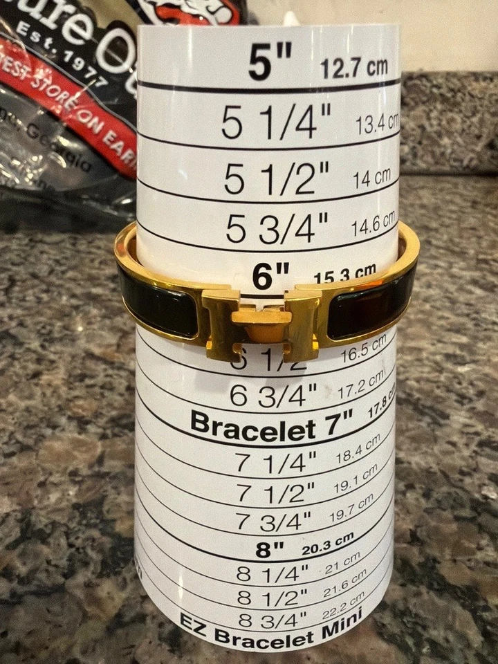 Hermes Clip H Negro Esmalte 6" SPB-MS 355643 Foto 2 de 4