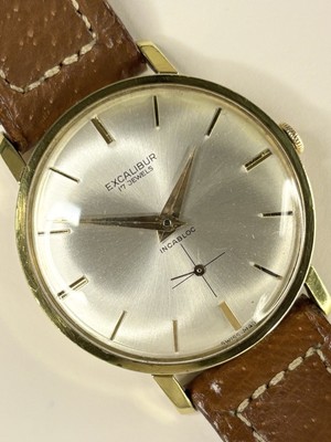 EXCALIBUR Vintage 1960 s Men s Manual Sub-Seconds Gold Dress Watch