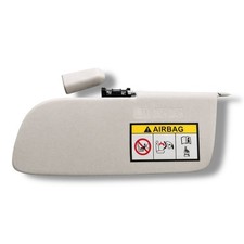 Aletta Pantina Parasole Compatibile con Fiat Panda (169) 2003-2011 Destra Lato Passeggero con Specchio Grigia Ricambio Per Auto