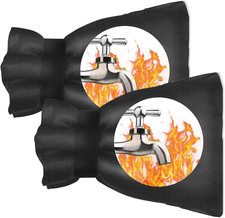 Outdoor Faucet Covers for Winter Freeze Protection, 2 Pack 8.8" H X 5.9" W outsi