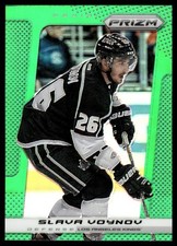 2013-14 Panini Prizm Prizms Green Slava Voynov Los Angeles Kings #154