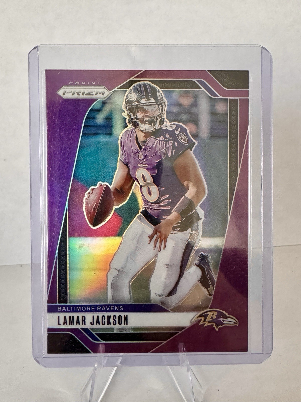 2024 Panini Prizm - Lamar Jackson #19 Purple Prizm /125