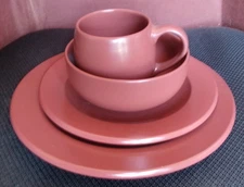 DANSK ? Spice Brown 4 pc. Place Setting New 2 Plates Bowl Mug OF34