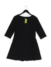 Mango A-Line Midi Dress XL in Black