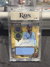 2024 Triple Threads Junior Caminero Auto Gold /35 RC Rookie Game Worn Patch