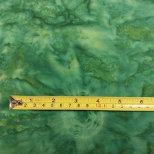 2 Yds Emerald Green Mottled Batik Fabric Blender