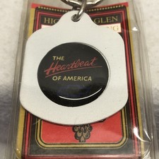 Chevy Heartbeat of America Keychain Highland Glen Mfg USA Made Orig Package Vtg