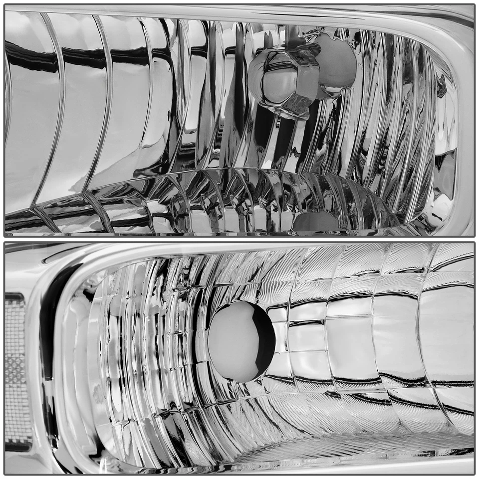 PARA FORD F250 F350 SUPER DUTY 05-07 CARCASA CROMADA FAROS ESQUINEROS TRANSPARENTES FAROS Foto 3 de 4