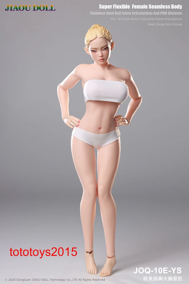 JIAOU DOLL 1/6 JOQ-10E European Female Big Bust Steel Skeleton Figure Body Toy - Image 2 of 4