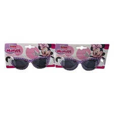 2 Pack Disney Minnie Mouse Sunglasses Purple Polka Dot Cat Eye Toddler Girls 3 