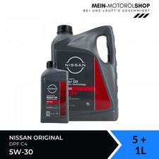 Original Nissan Motoröl 5W-30 DPF C4 API SM API CF 5+1 Liter = 6 Liter