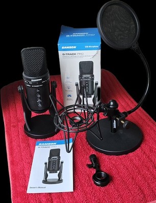 Samson G Track Pro Mega-Set   Mikrofon + Spinne + Popschutz + Zubehör Wert ~190 