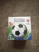 Ravensburger 3D Puzzle Balón de Fútbol 54 Piezas Esfera 3" Modelo ~ NUEVO Y SELLADO