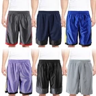 Men's Multicolor Athletic Sports Lightweight Mesh Drawstring Basketball Shorts