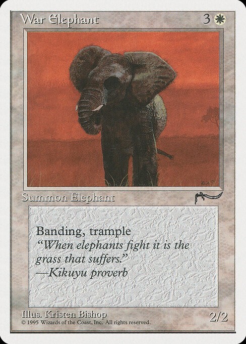 War Elephant NonFoil Chronicles 13 NM MTG