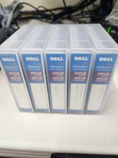 LOT of 5 - Dell 0N0439 LTO-2 Ultrium Backup Tape