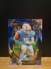 2024 Panini Select Ladd McConkey RC Black & Blue Shock Prizm Club Level #268