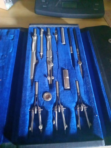 Vintage Compass & Drafting Tool Set Keuffel And Esser Co.