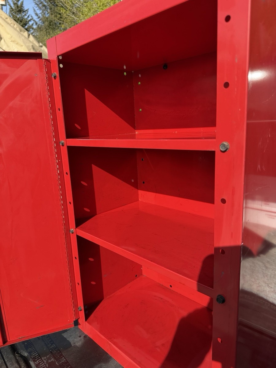 Sears Craftsman USA VERY RARE Red TOOL Chest Locking Hang On Side