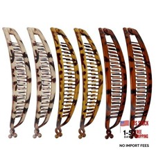 6Pcs Banana Clip Classic Retro 80's Style Hair Comb Durable No Crease