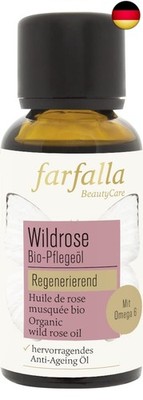 farfalla Wildrose Bio-Pflegeöl - Feuchtigkeit - 100% zertifizierte 