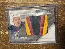 Danny Heatley /9 Jumbo Emblem Hockey Jersey Patch Card Atlanta Thrashers