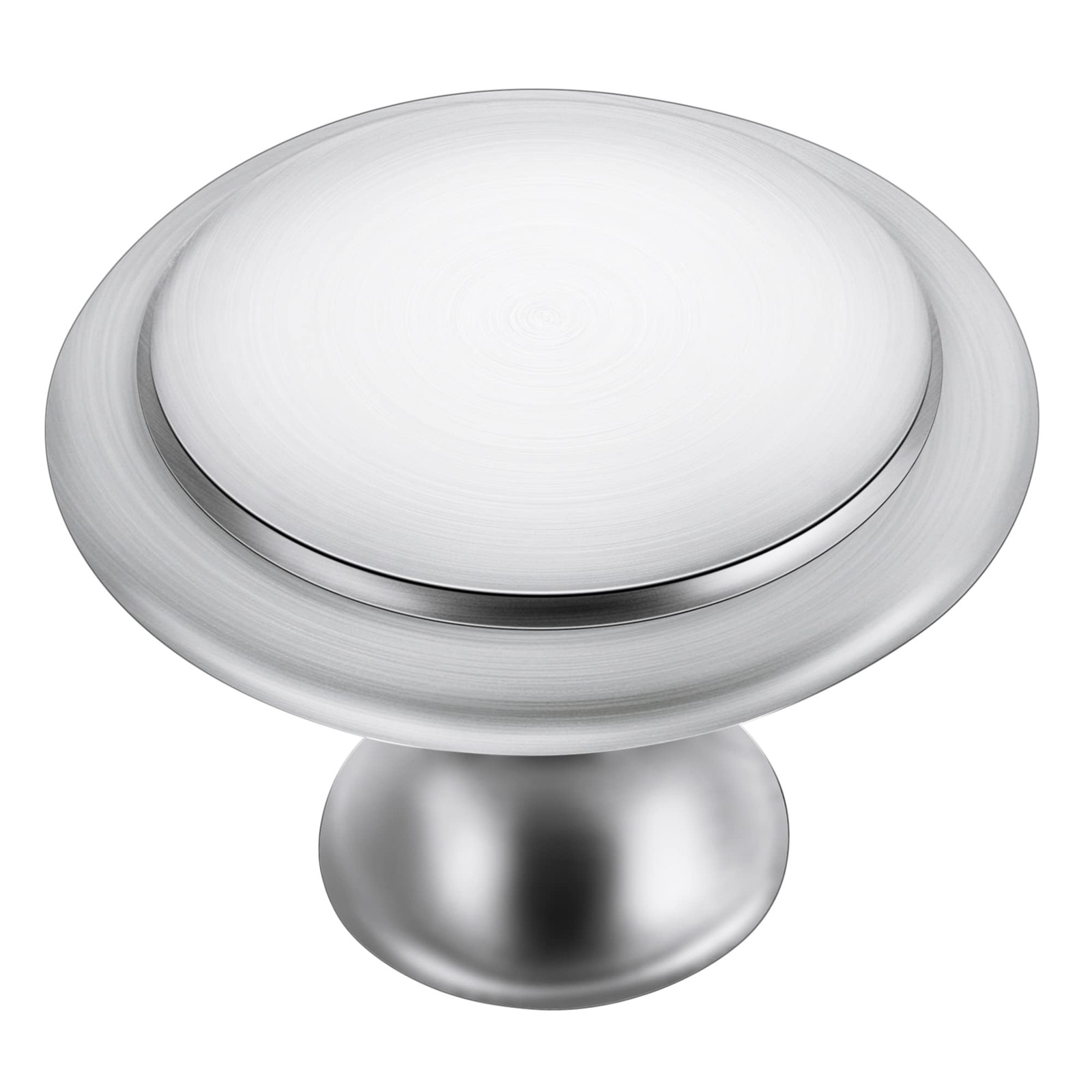 30 Pack Brushed Nickel Kitchen Cabinet Knobs 1-1/4 Inch Round Drawer Pulls Sa...