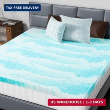 Mattress Toppers Memory Foam Twin Size, 3 Inch Thick Bed Topper Pad Cooling Gel