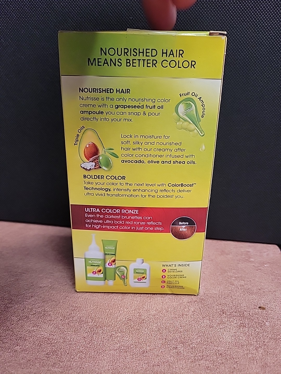 Garnier Nutrisse Ultra Rz4 Intense Bronze Red Hair Color for sale ...