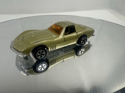 TinToys Chevrolet Racer T345 Corvette Stingray Gold Green Diecast Zlymex