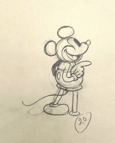 Trader Mickey Set Of 2 Production Drawing Walt Disney 1932 Cel Original Drawings - Picture 5 of 8
