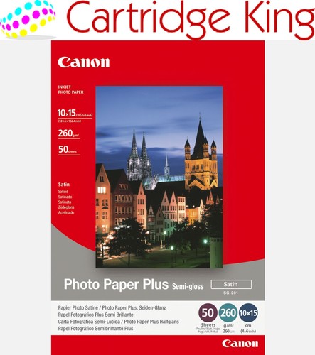 Canon SG-201 Semi-Gloss Photo Paper Plus 4x6 - 50 Sheets - 1686B015 - 第 1/1 張圖片