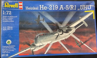 Revell Heinkel He-219 A-5/R1 UHU 4116 1/72 FS NEW Model Kit  Sullys Hobbies 