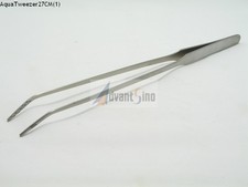 Angled 10.5 Inch Stainless Steel Aquarium Tweezer/Forceps