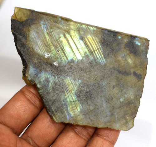 Rainbow Shinny Labradorite Healing Gemstone Slab Rough 469.95 Ct Natural - Picture 4 of 9