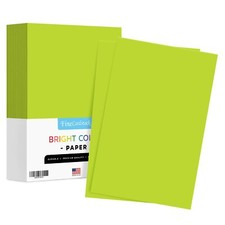 11 x 17" Yellow Green Bright Colored Paper - Regular 24lb Paper - 500 Sheets