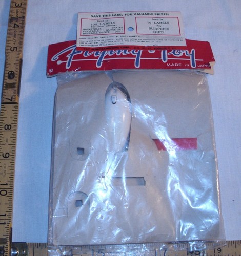 SPACE ROCKET PARACHUTE TIN TOY 1950s JAPAN NEW ON CARD - Picture 2 of 2