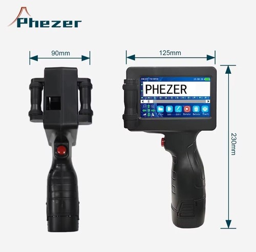 Handheld Inkjet Printer Gun 12.7mm Fast-Drying Ink Text QR Barcode Label Printer - Picture 5 of 21