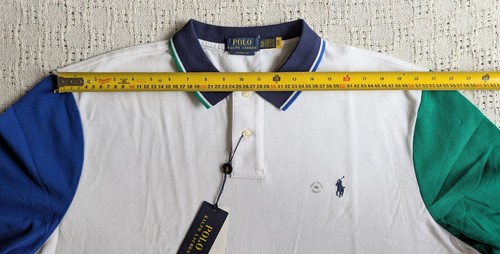 POLO RALPH LAUREN Classic Fit Mesh Polo Shirt White Cotton XXL NEW with tags - Bild 5 von 8